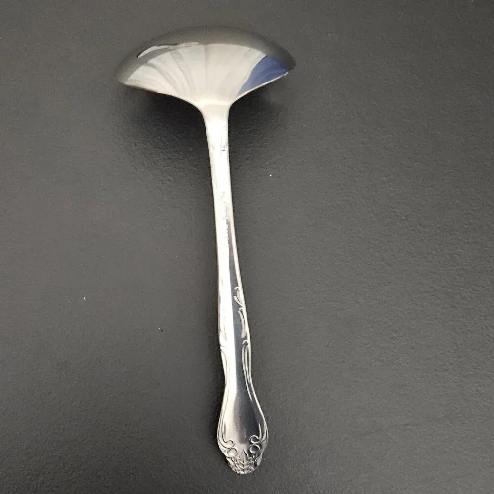 4 Stainless Serving Pcs: 3 National Korea - 1 Simeon I. & George H. Rogers Co.